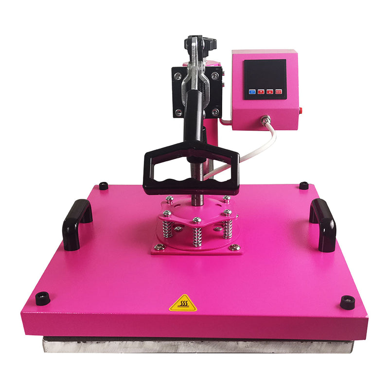 Swing Design 15" x 15" Swing Away 8-in-1 Heat Press - Pink Heat Press Swing Design