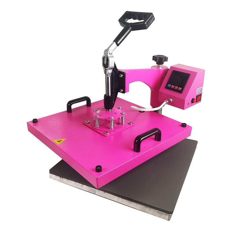 Swing Design 15" x 15" Swing Away 8-in-1 Heat Press - Pink - Swing Design