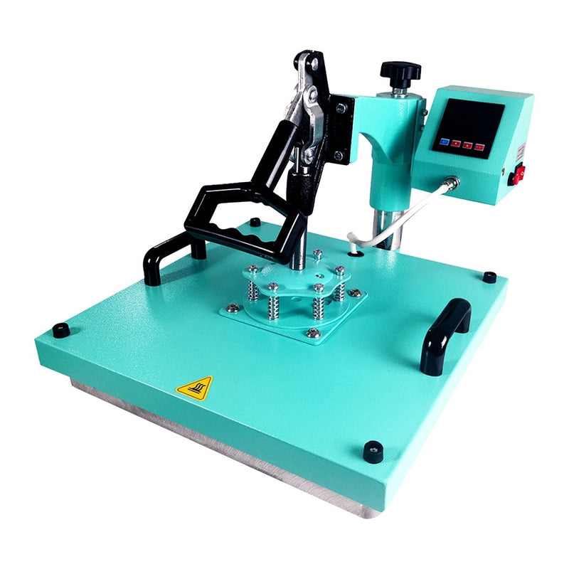 Swing Design 15" x 15" Swing Away 8-in-1 Heat Press - Turquoise - Swing Design