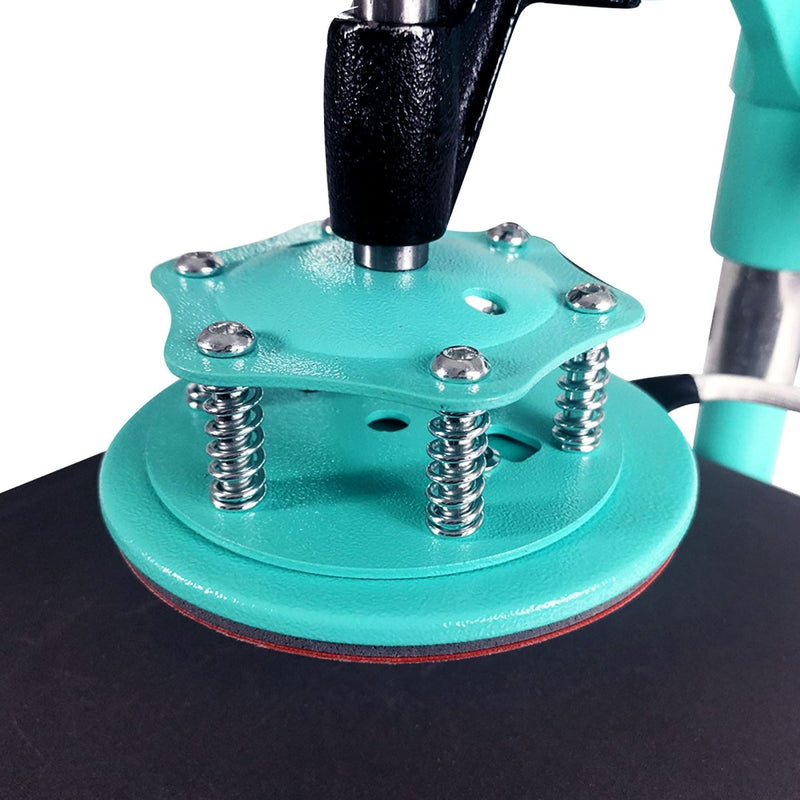 Swing Design 15" x 15" Swing Away 8-in-1 Heat Press - Turquoise - Swing Design
