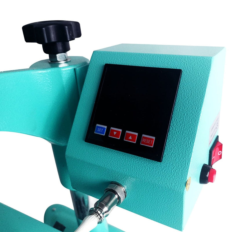 Swing Design 15" x 15" Swing Away 8-in-1 Heat Press - Turquoise - Swing Design