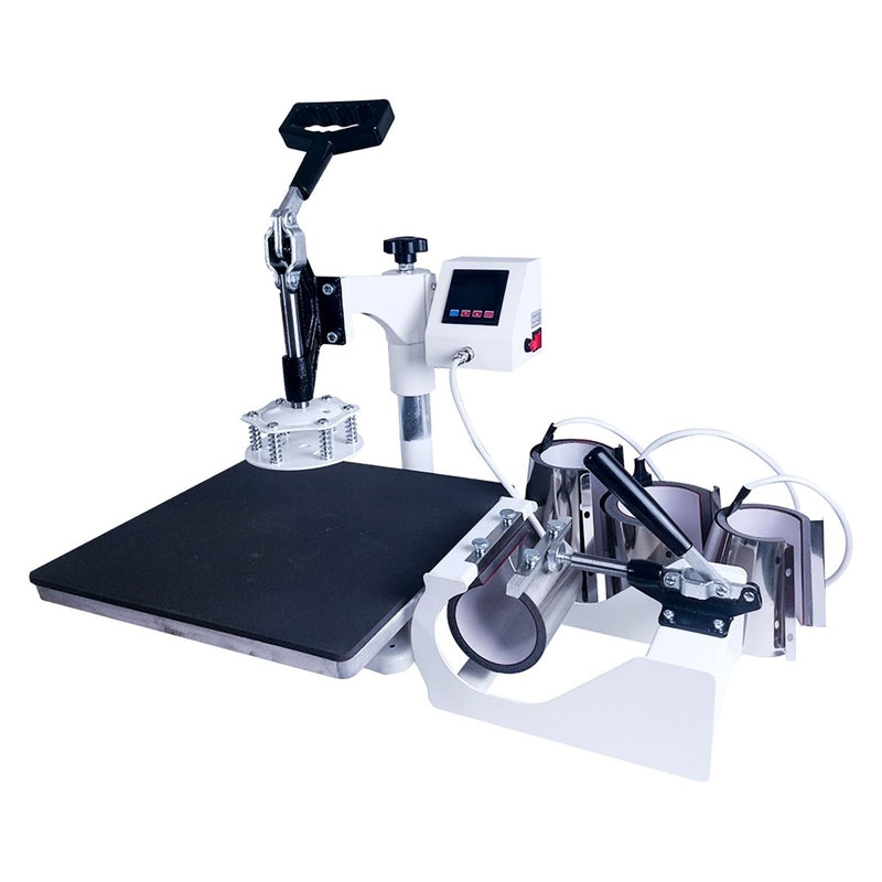 Swing Design 15" x 15" Swing Away 8-in-1 Heat Press - White - Swing Design