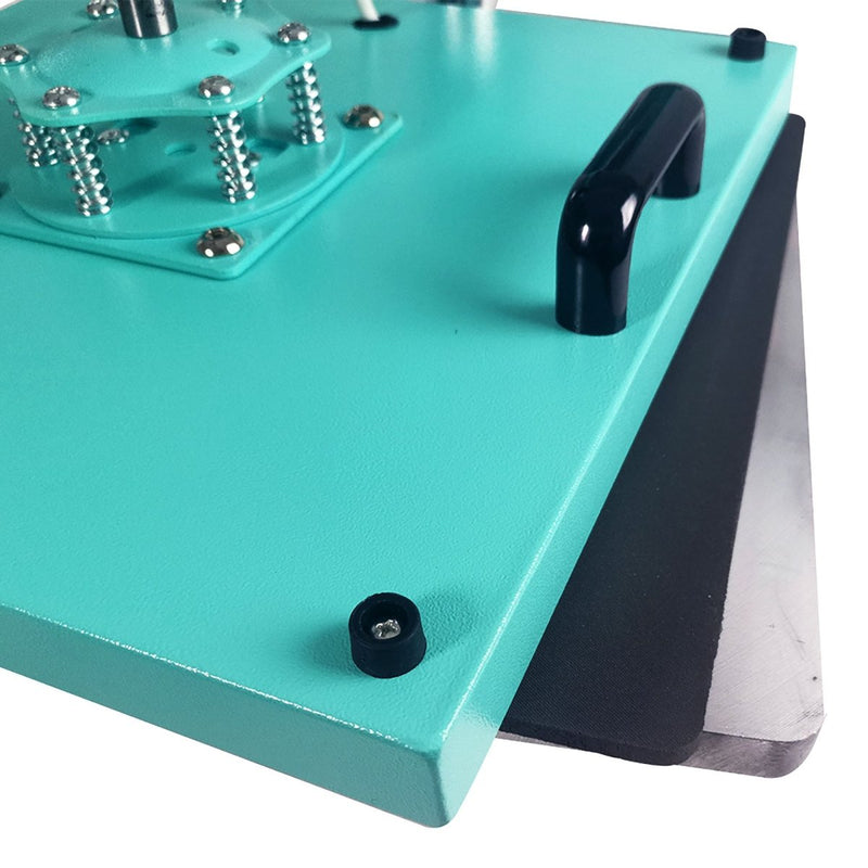 REFURBISHED Swing Design 15" x 15" Swing Away 8-in-1 Heat Press - Turquoise - Swing Design