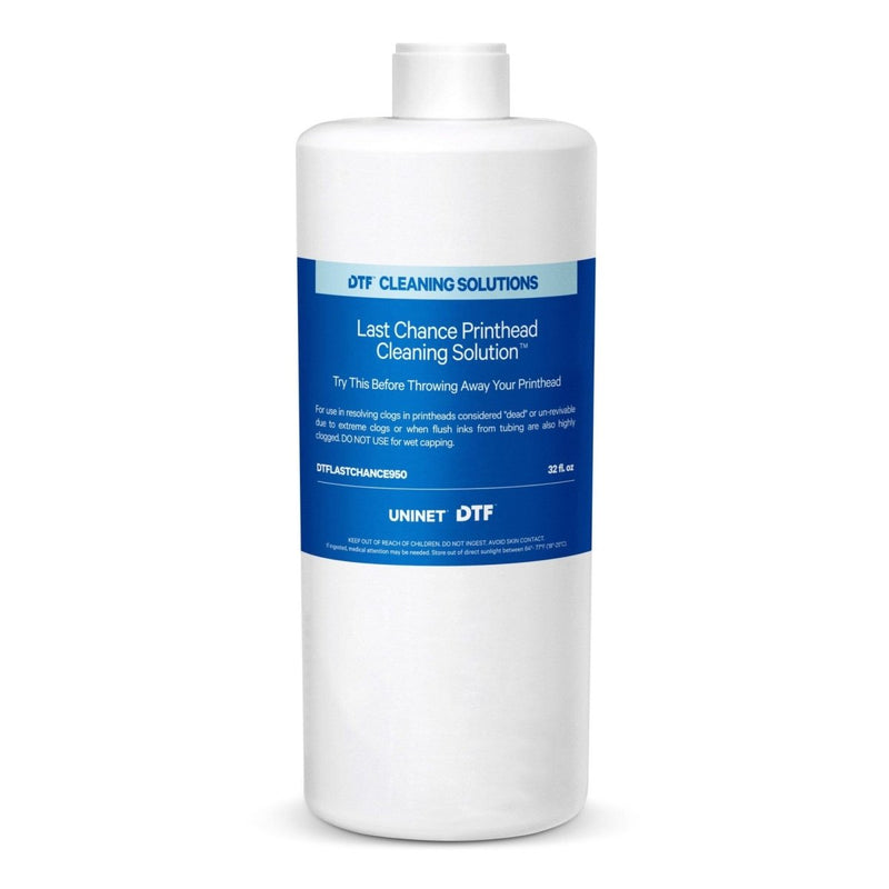 Uninet Direct to Film (DTF) Last Chance Printhead Cleaning Solution - 950 ml - Swing Design1