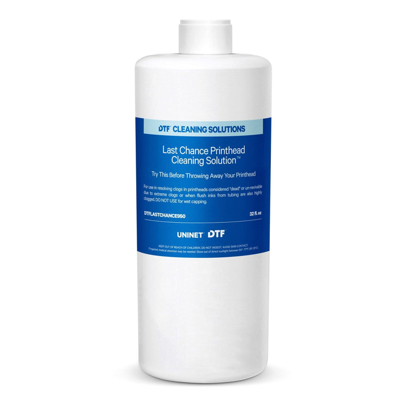 Uninet Direct to Film (DTF) Last Chance Printhead Cleaning Solution - 950 ml DTF Bundles UniNET