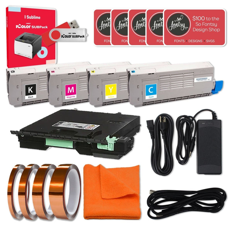 Uninet IColor 350 Digital Laser Dye Sublimation Printer Bundle - Swing Design
