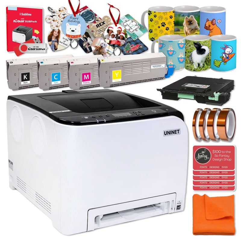 Uninet IColor 350 Digital Laser Dye Sublimation Printer Bundle Uninet Bundle UniNET