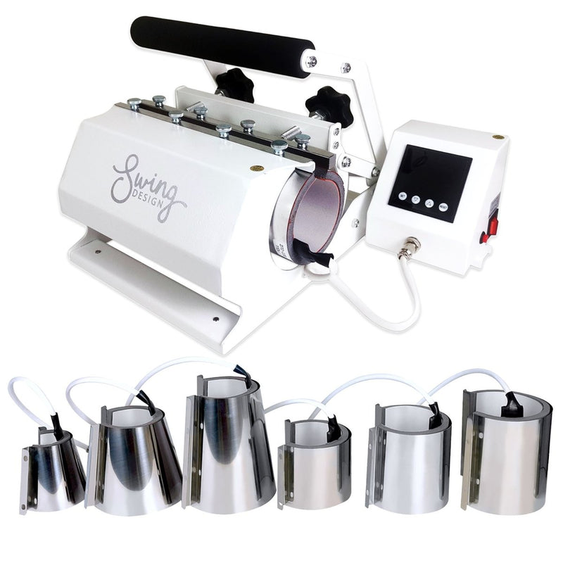 Uninet IColor 350 Digital Laser Dye Sublimation Printer w/ 7-in-1 Tumbler Press - Swing Design4