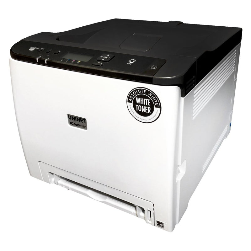 Uninet IColor 560 White Toner Printer Business Bundle w/ Media, $1044 Software - Swing Design