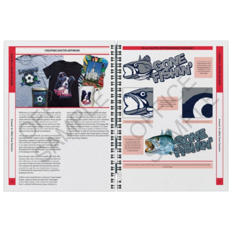 Uninet iColor Artwork for White Toner Transfers Instruction BookHardcopy - Swing Design3
