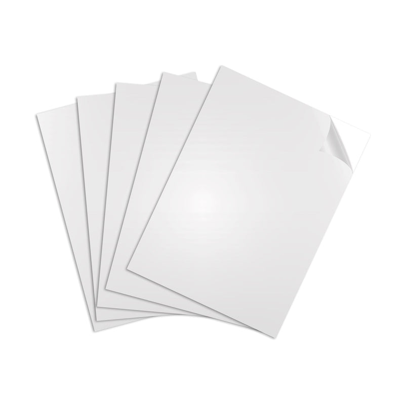 Uninet iColor Clear Polyester Vinyl Sheets w/ Adhesive 8.5" x 11" - 25 Pack Sublimation Bundle UniNET