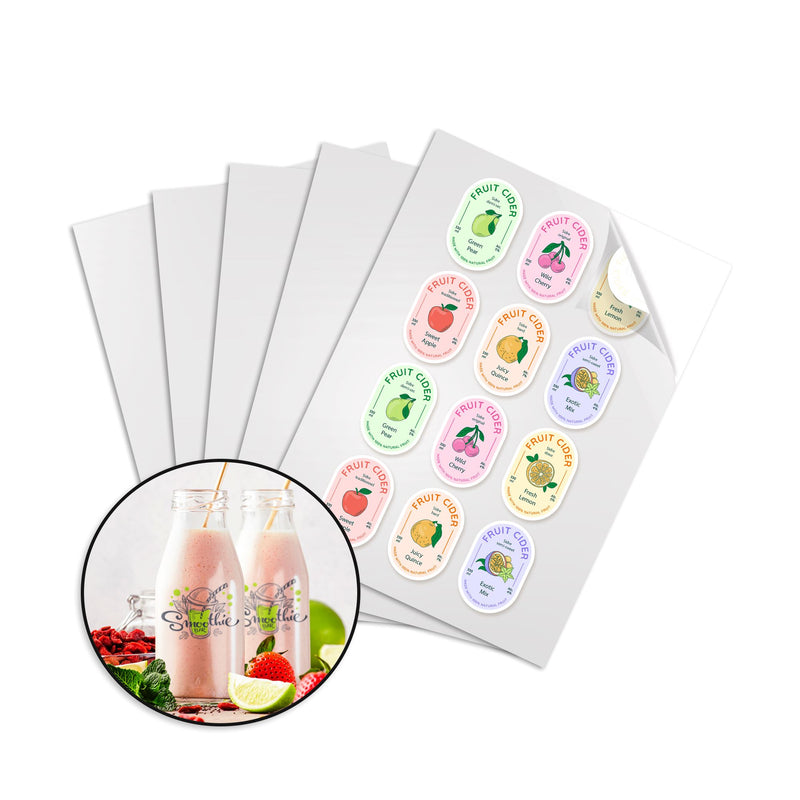 Uninet iColor Clear Polyester Vinyl Sheets w/ Adhesive 8.5" x 11" - 25 Pack Sublimation Bundle UniNET