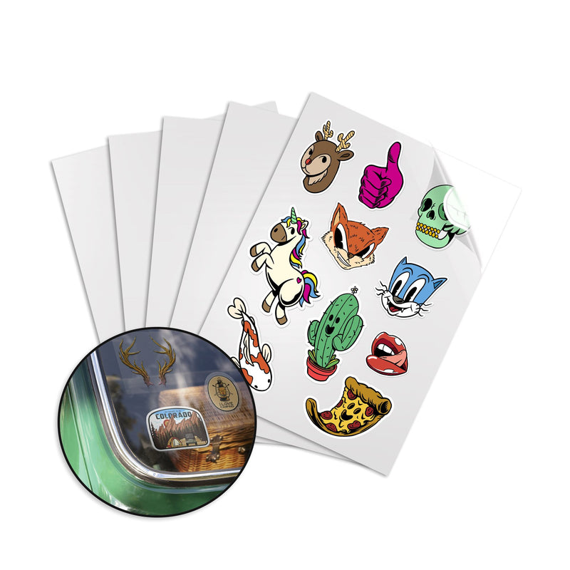 Uninet iColor Clear Window Cling Sheets - 8.5" x 11" - 25 Pack Sublimation Bundle UniNET