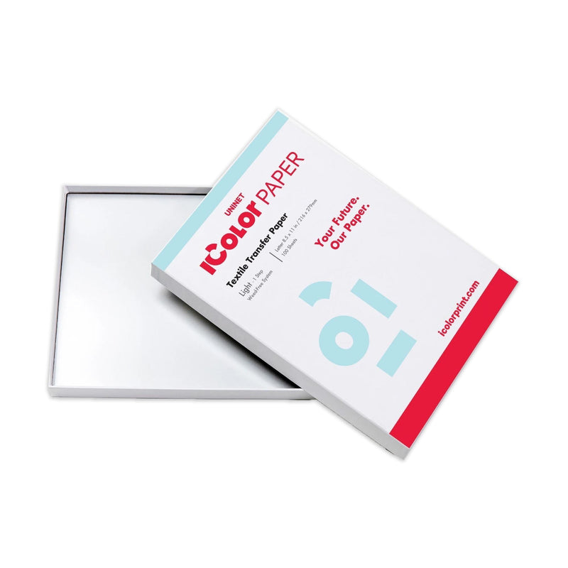 Uninet iColor Light 1 Step Transfer Paper - 8.27" x 11.69" - 100 Pack Sublimation Bundle UniNET