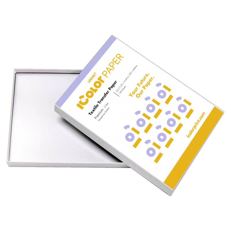 Uninet iColor Premium 2 Step Transfer and Adhesive Media Kit - 11.69" x 16.54" - 100 Pack Sublimation Bundle UniNET