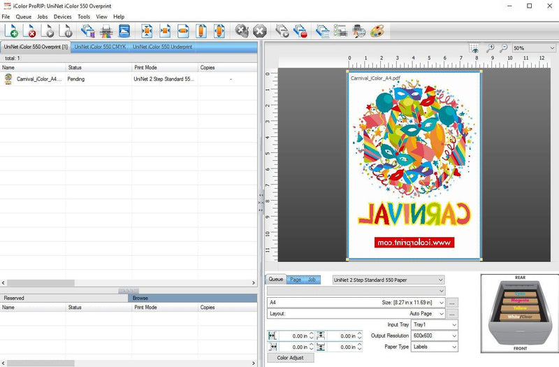Uninet iColor ProRIP Software for iColor 350 Software UniNET