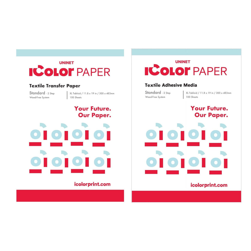 Uninet iColor Standard 2 Step Media - 11.8" x 19" Sublimation Bundle UniNET