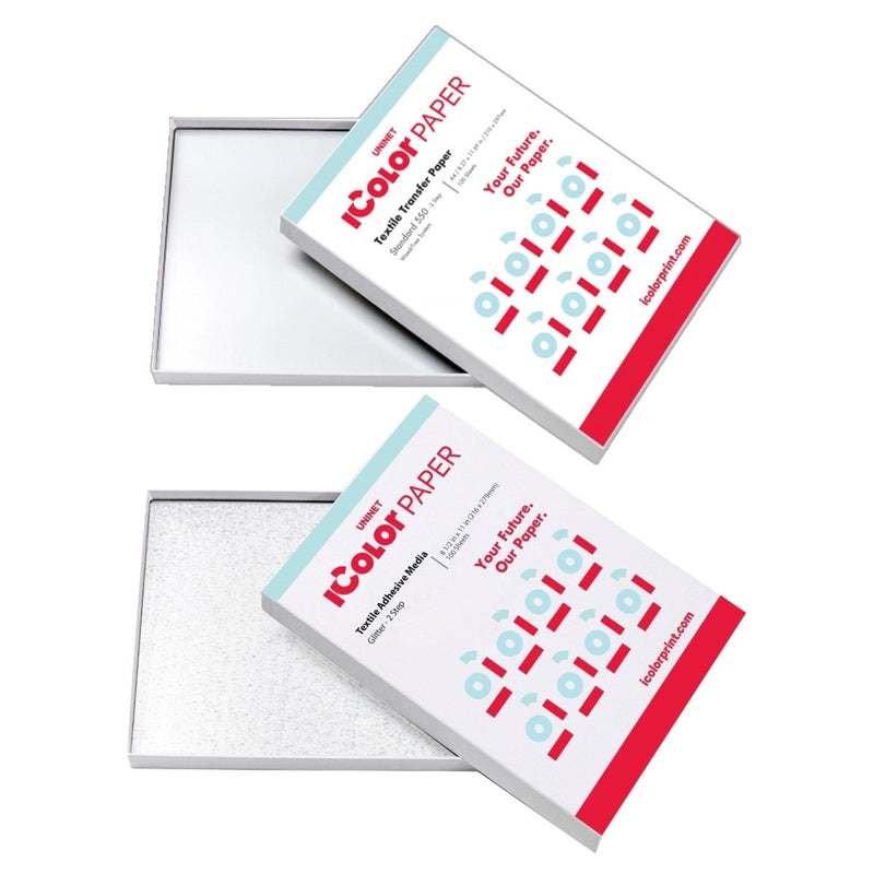 Uninet iColor Standard 2 Step Media w/ Glitter ‘B’ Adhesive Paper - 100 Pack - Swing Design2