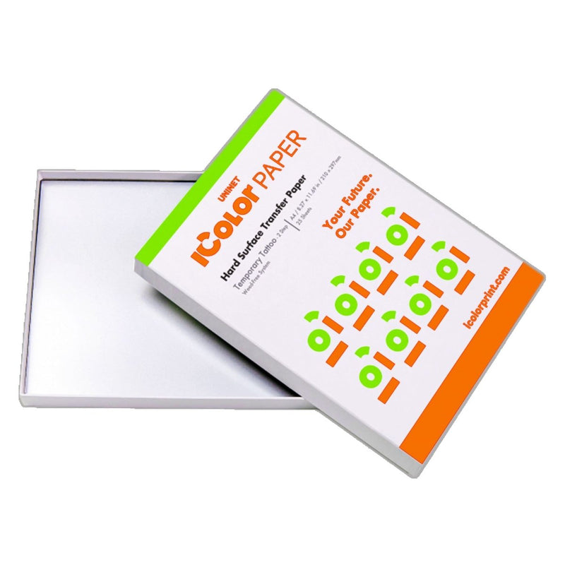 Uninet Premium 2 Step Tattoo Transfer & Adhesive Kit 8.27" x 11.69" - 100 Pack - Swing Design3