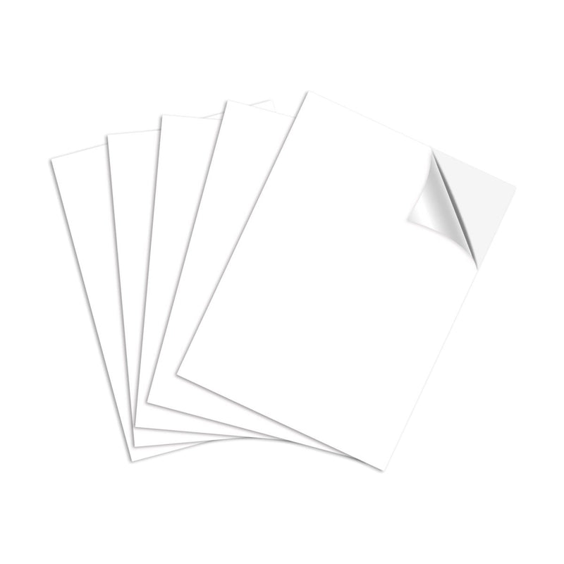 Uninet icolor White Vinyl Sheets w/ Adhesive 8.5" x 11" - 25 Pack - Swing Design