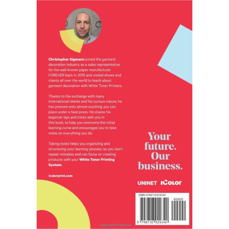 Uninet White Toner Beginner's Notebook Sublimation Bundle UniNET