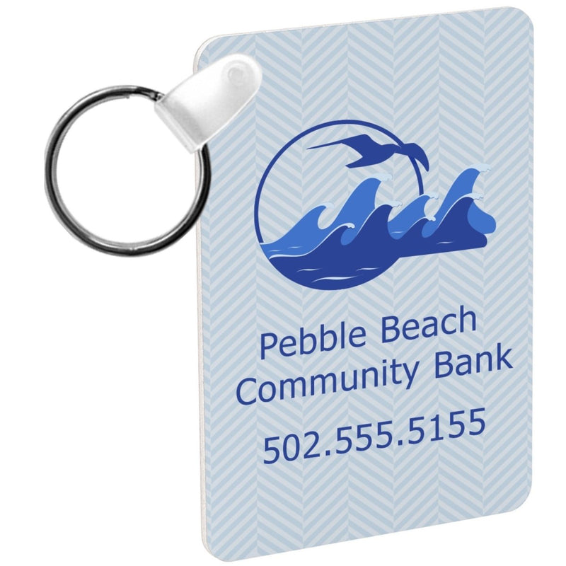 Unisub Sublimation Rectangle Keychain Blank - 1.6" x 2.25" - 599510 - Swing Design