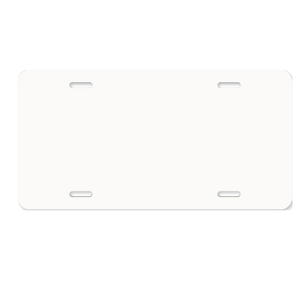 LICENSE PLATE BLANK (Black/White) .025 - Not for Sublimation