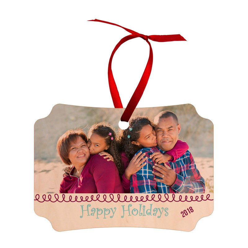 Unisub Sublimation Ornament Blanks - Berlin w/ Ribbon - 4797 - Swing Design