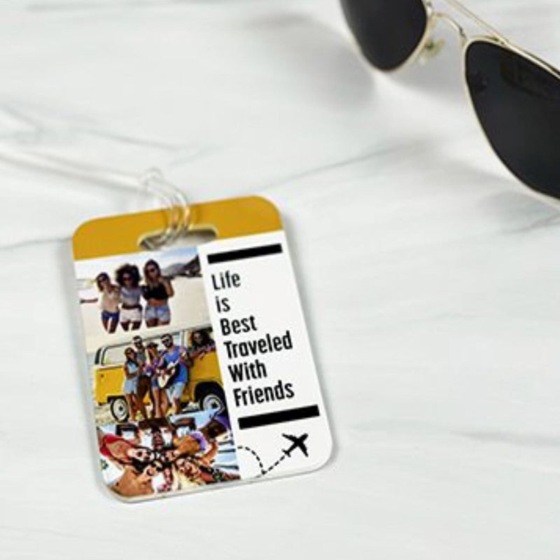 Unisub Sublimation Rectangle Bag Tag Blank 4" x 2.75" - 550310 - Swing Design4