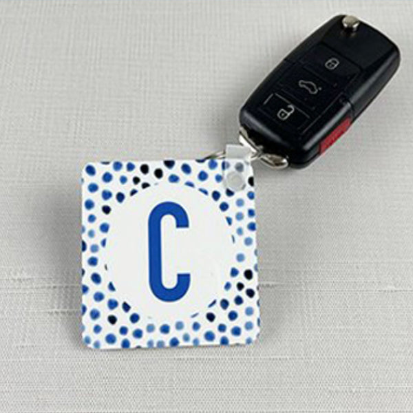 Unisub Two-Sided FRP Plastic Sublimation Keychain :: 2.25 Square