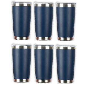xTool 20 oz Navy Stainless Steel Coffee Tumbler for Laser Engraving - 6 Pack Laser Engraver xTool 