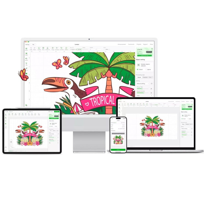 xTool Studio Workspace Software - Free - Swing Design