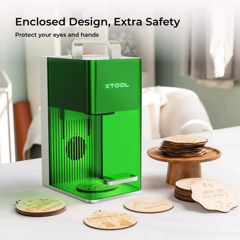 xTool F1 Fast Portable Laser Engraver with IR + Diode Laser Bundle - Swing Design