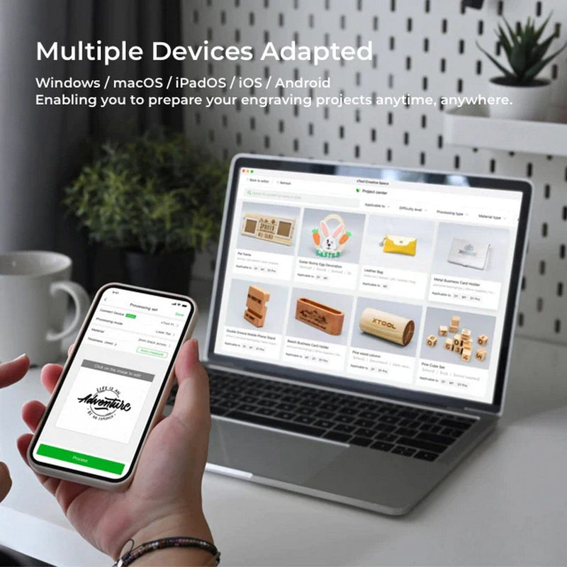 xTool F1 Portable Laser Engraver and Cutter Deluxe Bundle Laser Engraver xTool