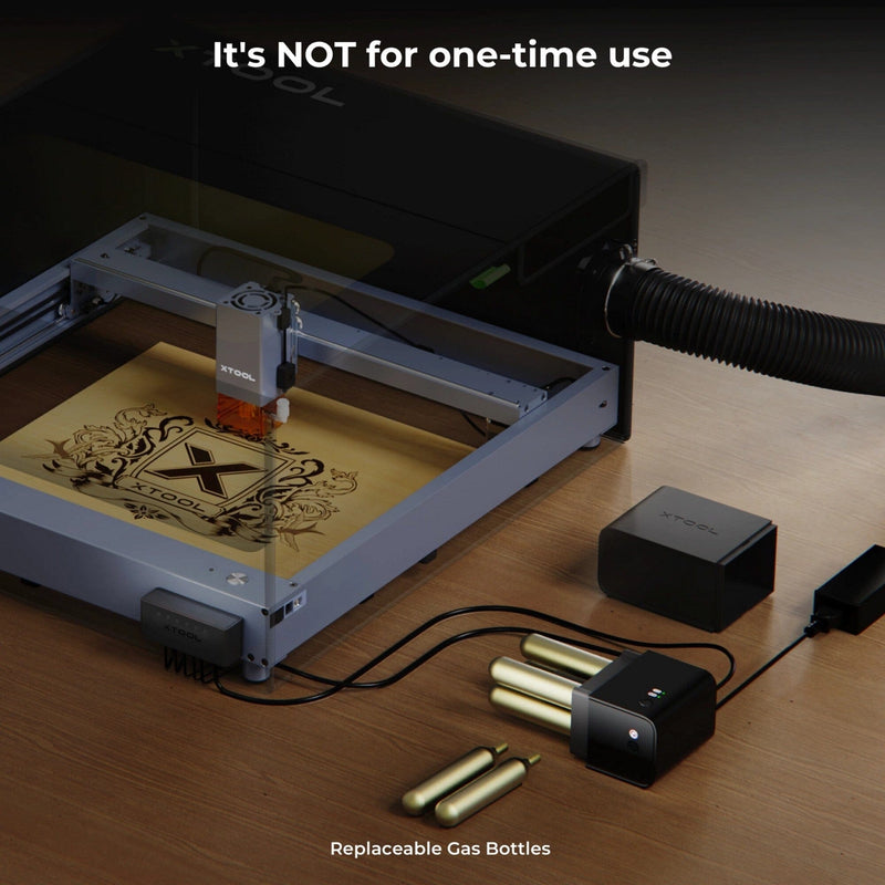 xTool Fire Safety Set: Auto Fire Detection & Fire Extinguishing Attachment Laser Engraver xTool