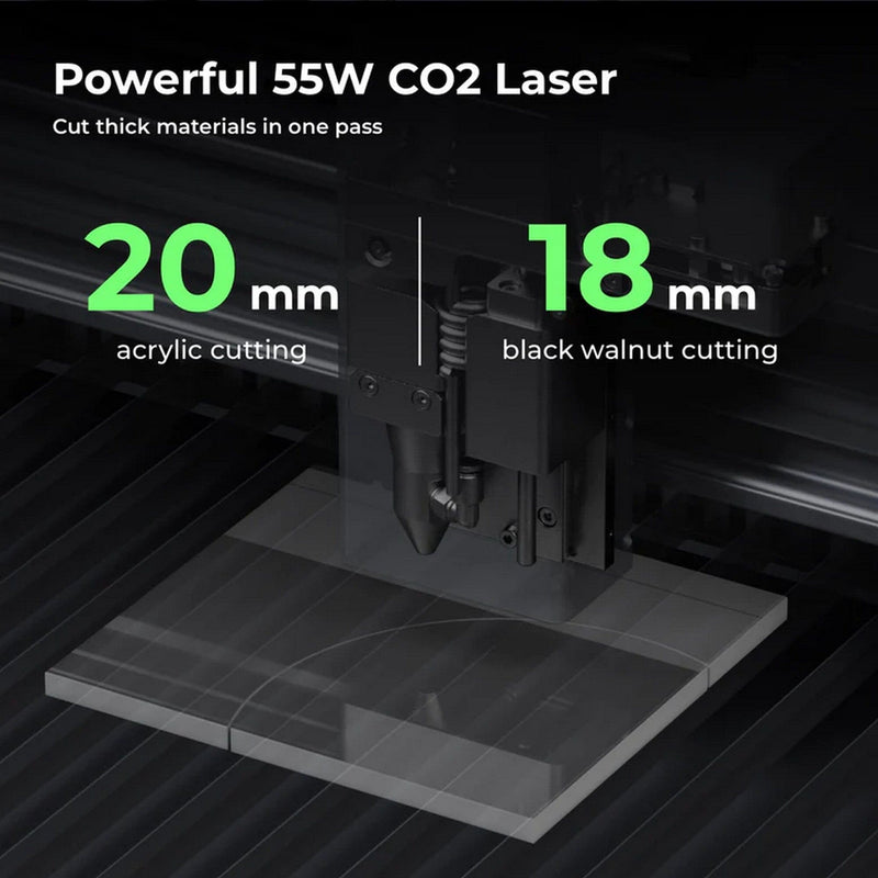 xTool P2 Pro 55W CO2 Laser Cutter & Engraver Riser & Rotary Bundle Laser Engraver xTool