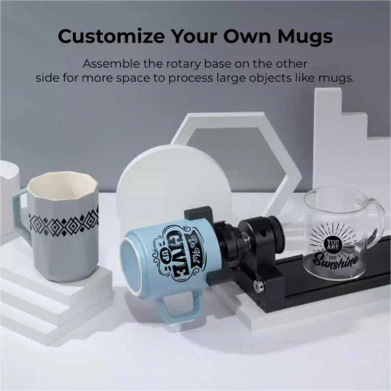 xTool RA2 Pro 4-in-1 Cup & Tumbler Rotary Tool for P2 & P2S - Swing Design