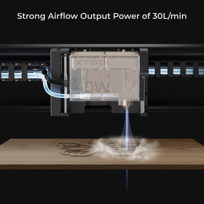 xTool S1 & M1 ULTRA Laser Cutting Air Assist Set - Swing Design