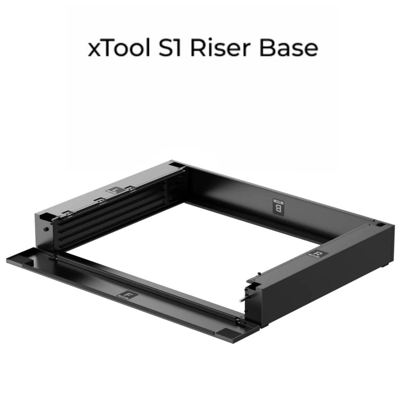 xTool S1 Riser Base - 5.3" Total Workspace Height - Swing Design2