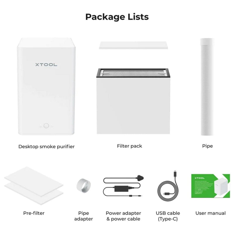 xTool Smoke/Air Purifier For F1, F2 & M1 ULTRA, M2 Laser Cutters - Swing Design