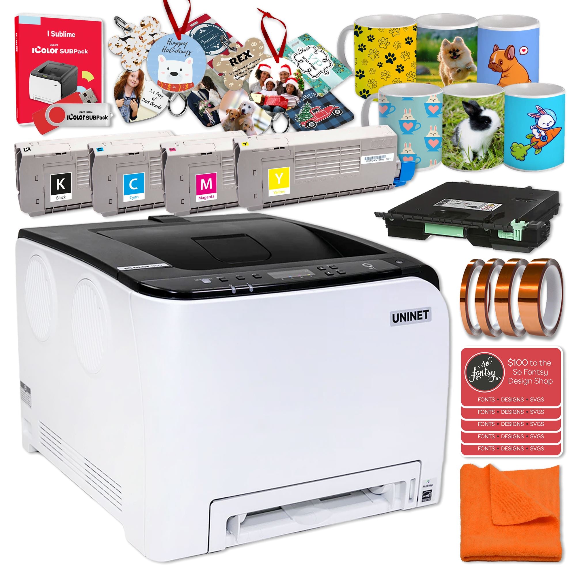 Uninet IColor 350 Digital Laser Dye Sublimation Printer Bundle Questions & Answers
