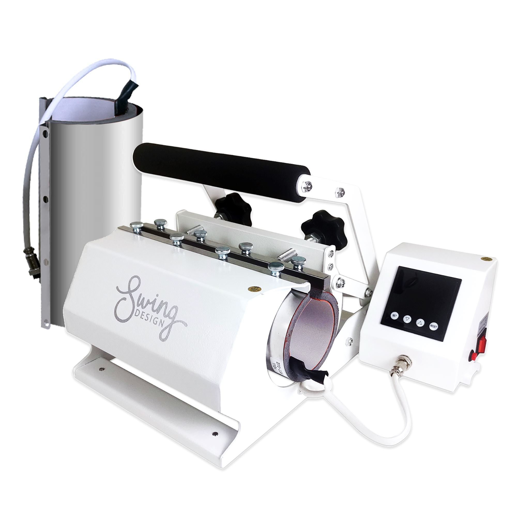 Swing Design 20oz & 30oz Tumbler Heat Press - White Questions & Answers