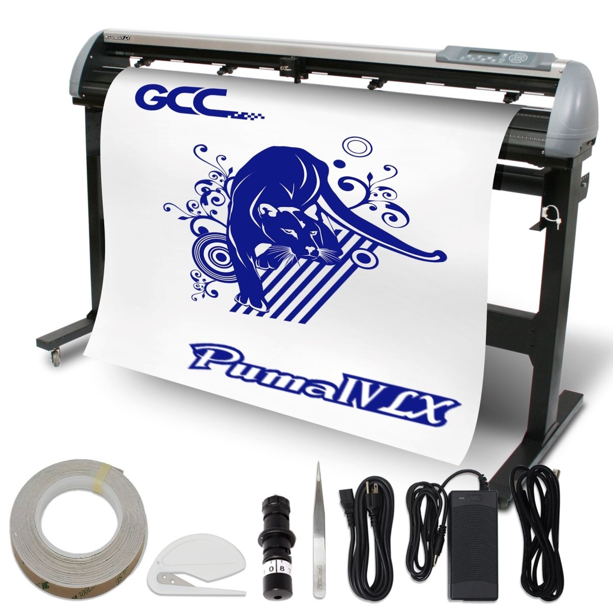GCC Puma IV LX 52" Vinyl Cutter w/ Stand & Aligning System Contour Cutting Questions & Answers