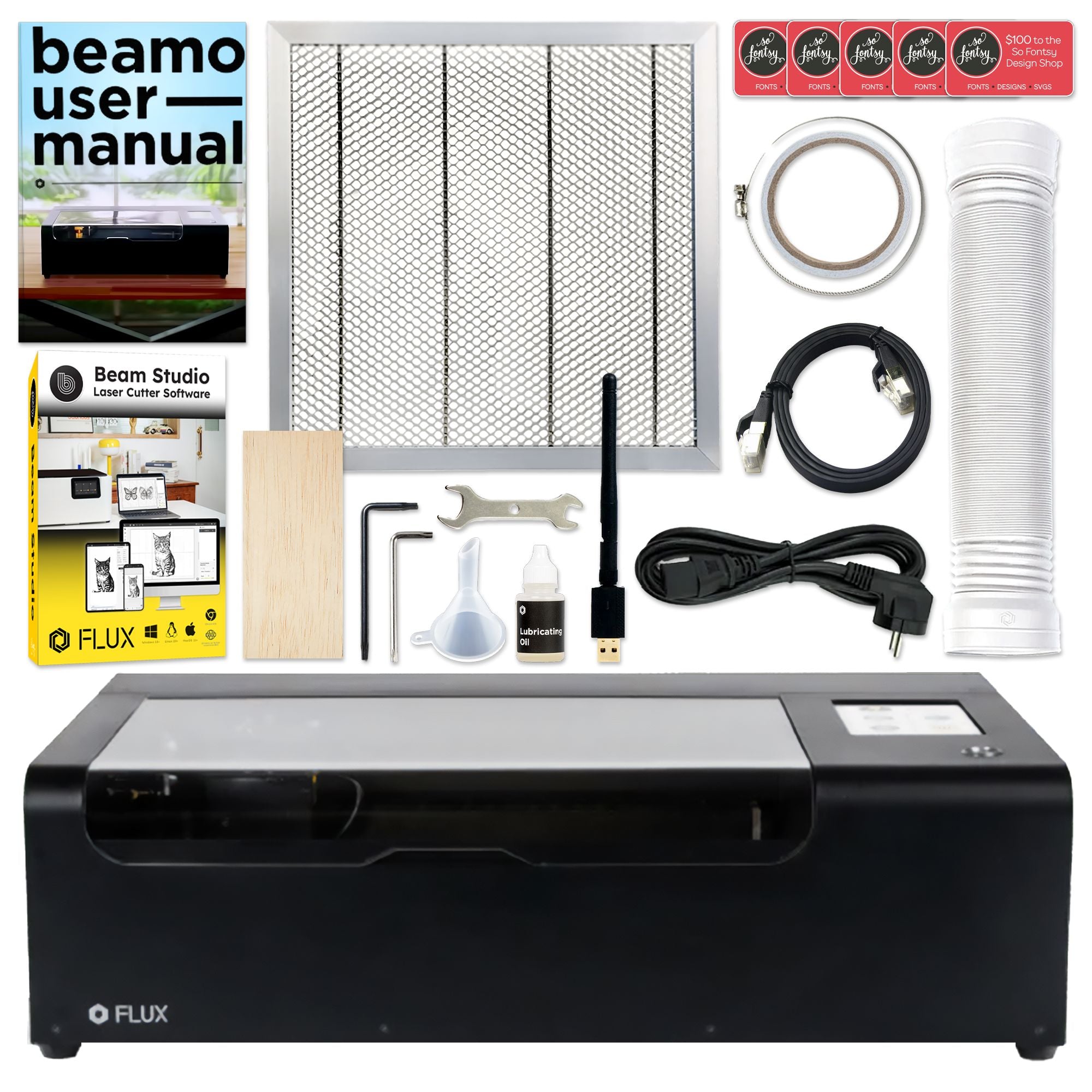 FLUX Beamo 30W C02 Laser Cutter & Engraver Bundle Questions & Answers