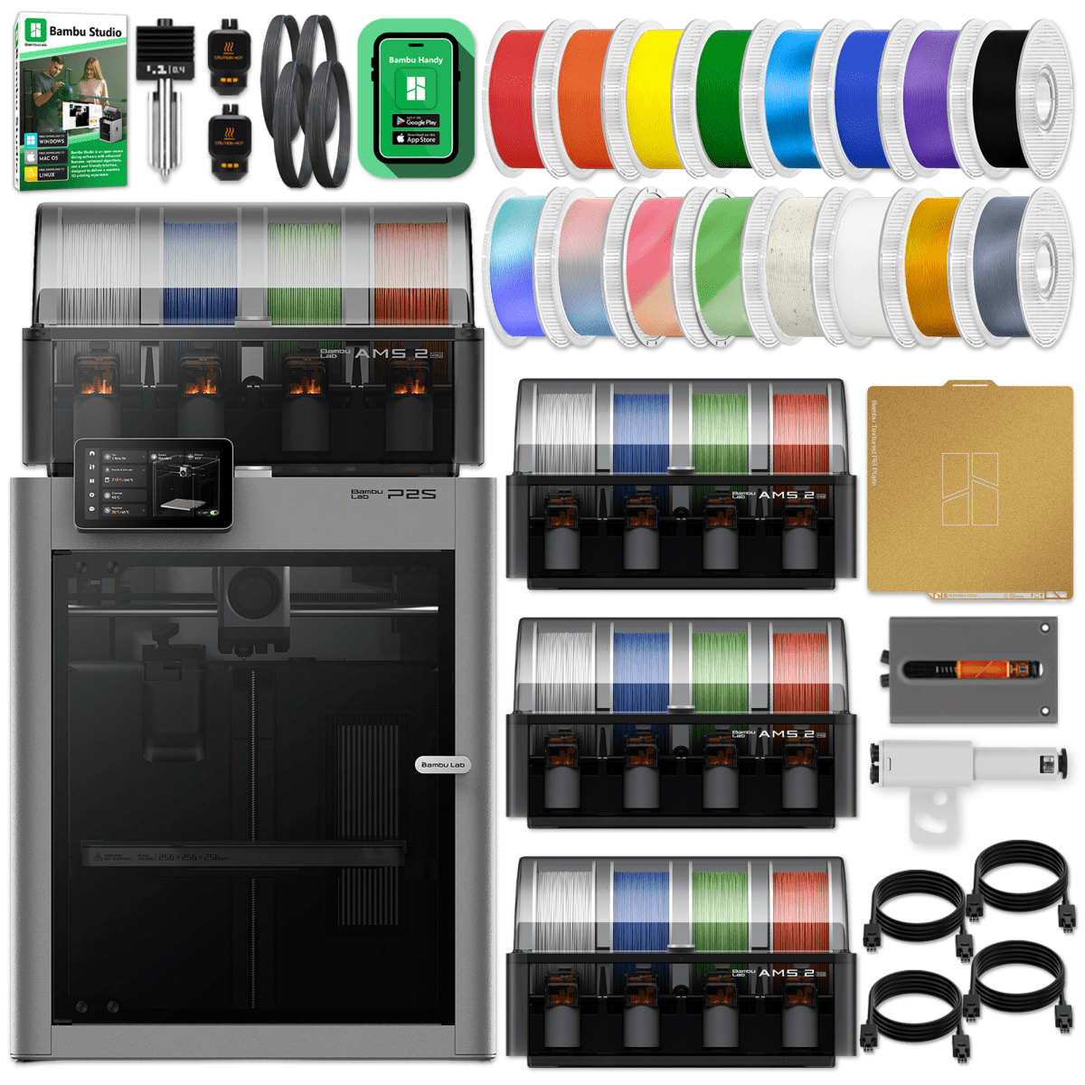 Does this bundle come with switch adaptors for all 4 AMS 2 Pros?