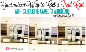 Cameo not cutting right?  Try these easy fixes!