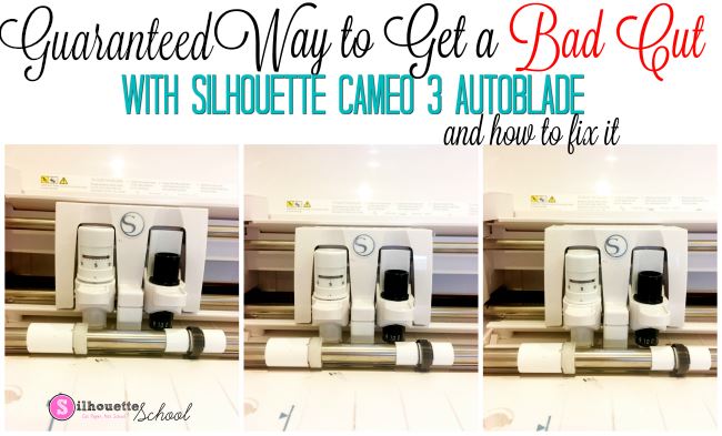 Cameo not cutting right?  Try these easy fixes!