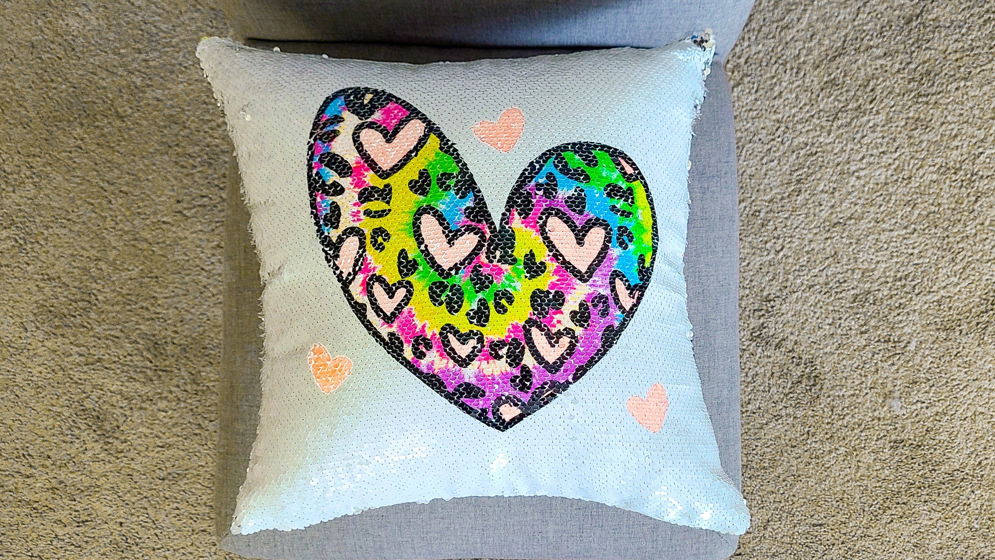 Sequin cushion sublimation sale