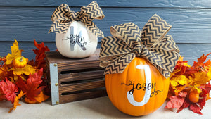 DIY Monogrammed Pumpkins with the Silhouette Cameo 4