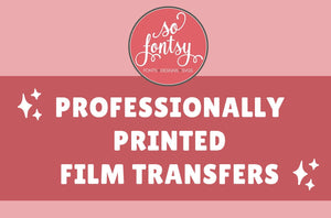Elevate your custom apparel with SoFontsy Professionally Printed DTF Transfers!